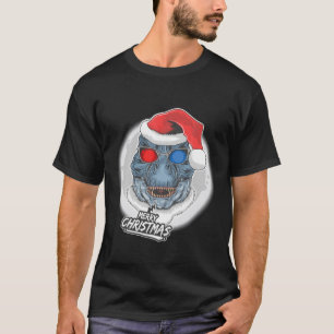 Funny Rex Weihnachtsmannmütze Sonnenbrillen Dinosa T-Shirt