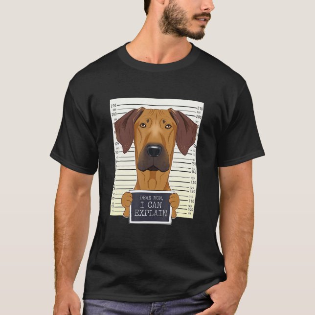 Funny Rhodesian Ridgeback Mama I Rhodesian Ridgeba T-Shirt (Vorderseite)