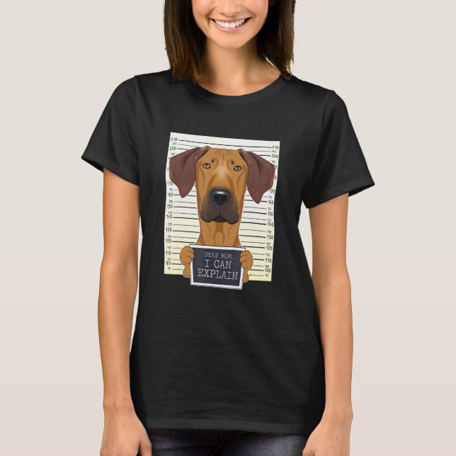 Funny Rhodesian Ridgeback Mama I Rhodesian Ridgeba T-Shirt (Vorderseite)