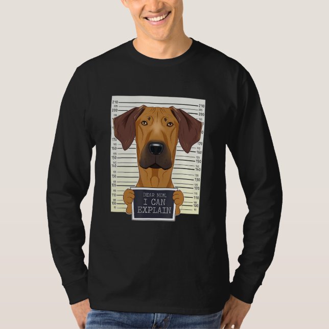Funny Rhodesian Ridgeback Mama I Rhodesian Ridgeba T-Shirt (Vorderseite)