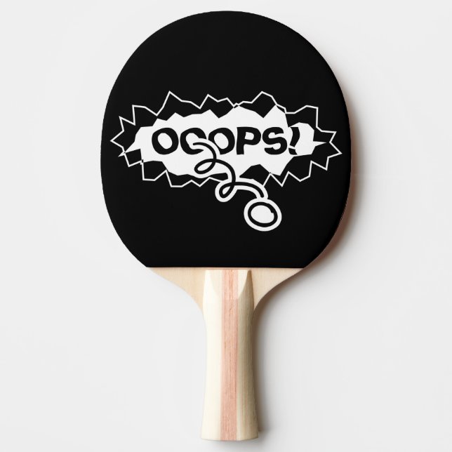 Funny ripped hole Tischtennis pong paddle Tischtennis Schläger (Vorderseite)