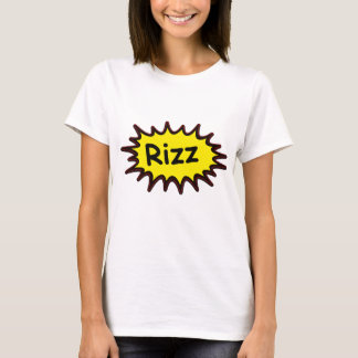 Funny "Rizz" Women's White T - Shirt - Gen Z Spaß,
