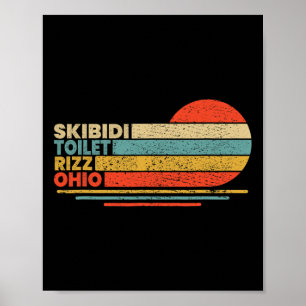Funny Rizzler Skibidi Toilet Rizz Ohio - Uni-erwac Poster