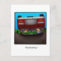 Funny Road Trip Spaß Postcard