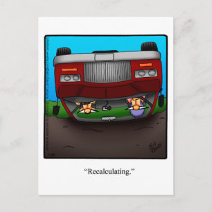 Funny Road Trip Spaß Postcard Postkarte