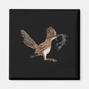 Funny Roadrunner Scorpion Road Runner Bird Hunter Magnet