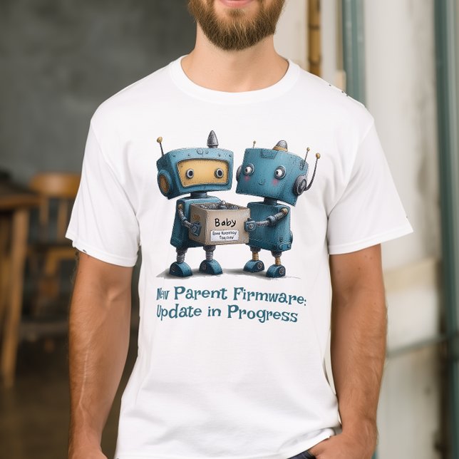 Funny Robot Parents Baby Ankunft Shirt (Von Creator hochgeladen)