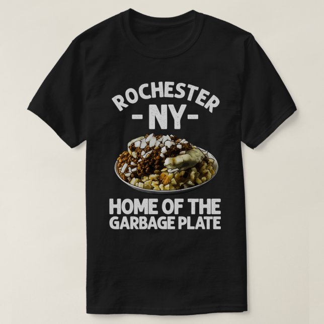 Funny Rochester NY Garbage Plate Geschenk Cool New T-Shirt (Design vorne)