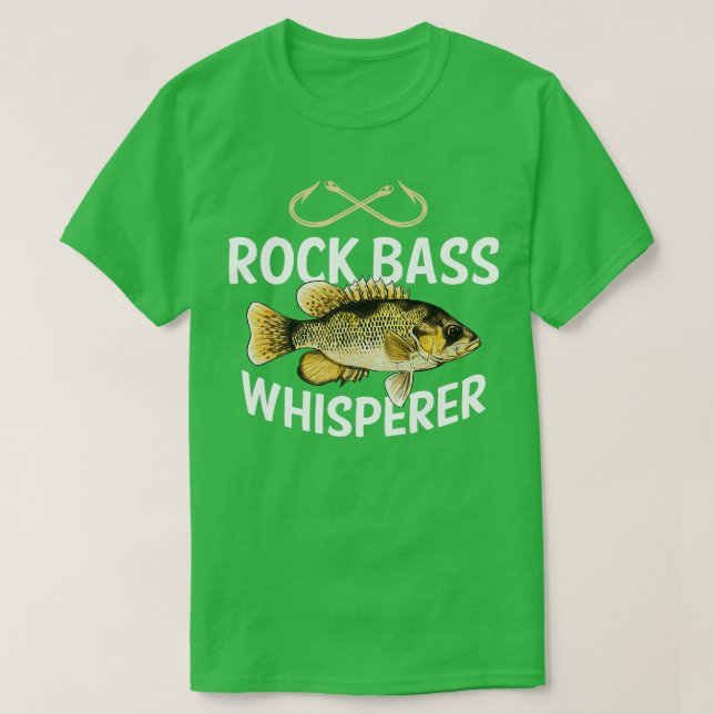 Funny Rock Bass Fischen Süßwasser Fisch T-Shirt (Design vorne)