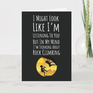 Funny Rock Climber Cards Klettergarten Karte