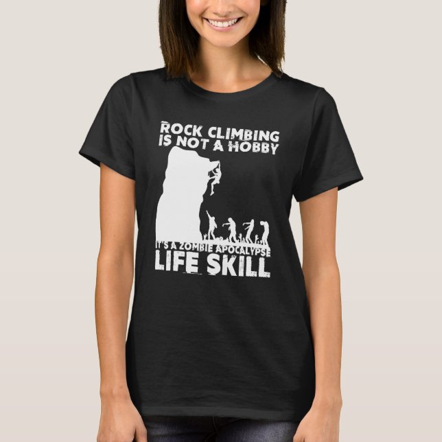 Funny Rock Climber Geschenk für Männer Frauen Cool T-Shirt (Vorderseite)