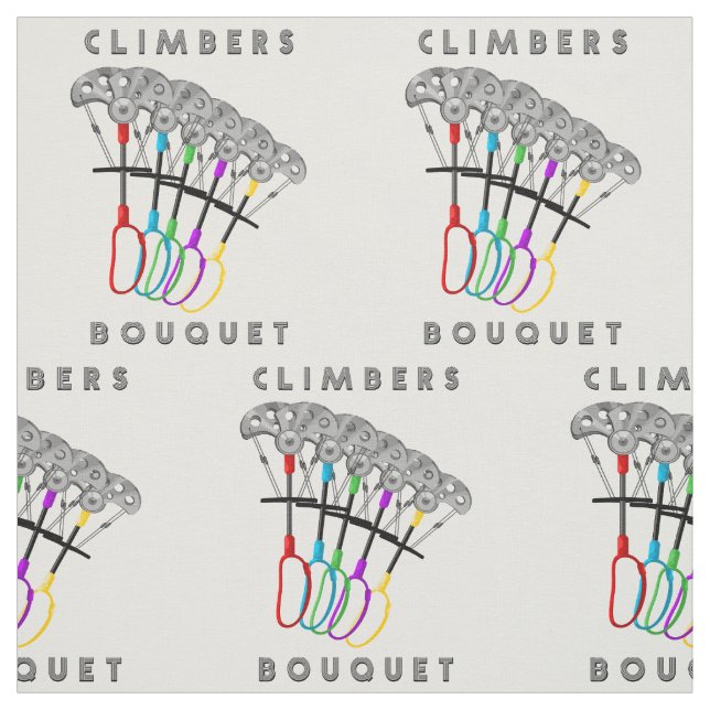 Funny Rock Climbing Bouquet Stoff (Muster)
