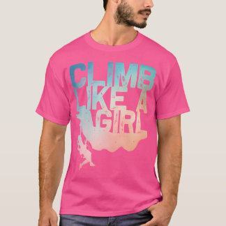 Funny Rock Climbing Design für Mädchen Frauen Kind T-Shirt
