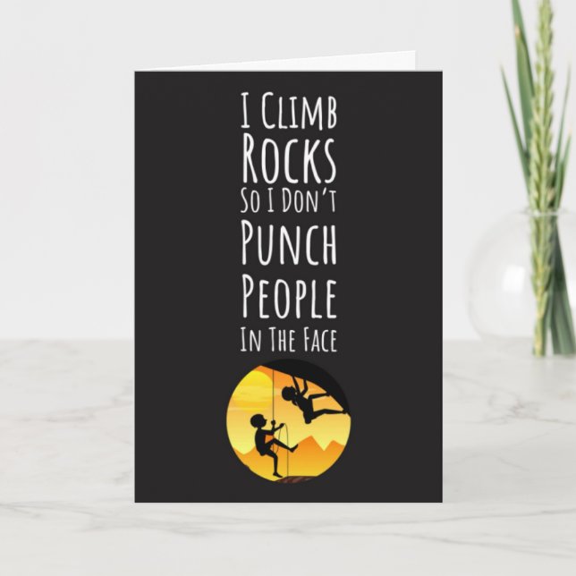 Funny Rock Climboards für Boulevard Climbers Karte (Vorderseite)