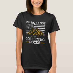 Funny Rock Collector Geology US Flag Männer Frauen T-Shirt