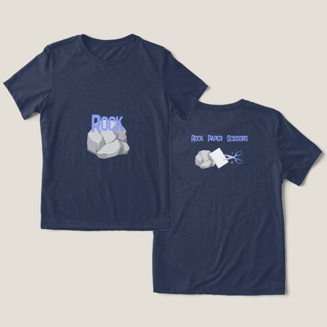 Funny Rock Halloween Gruppenkostüm Tri-Blend Shirt (Design Vorderseite & Rückseite)