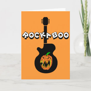 Funny Rock halloween Karte