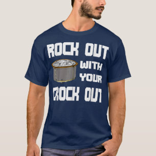 Funny Rock Out mit Crock Out Slow Cooking T-Shirt