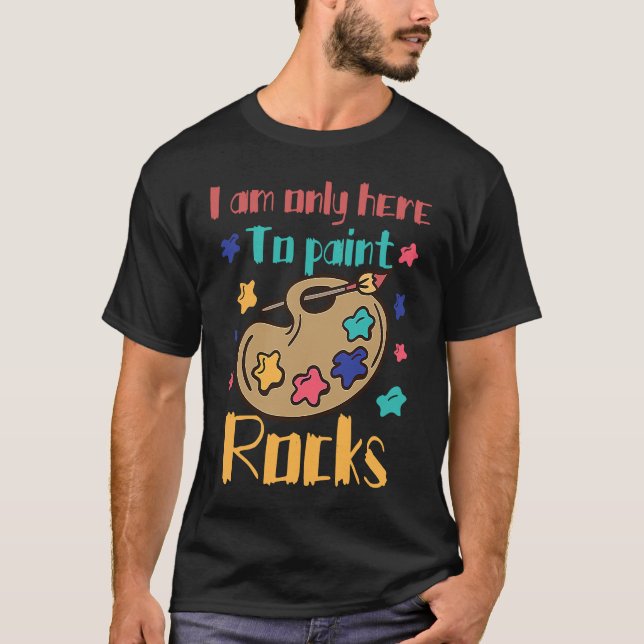 Funny Rock Painting Costume Great Rock Painter T-Shirt (Vorderseite)