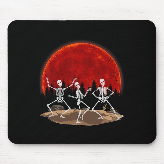 Funny Rocker Skeleton Hand Rock Mousepad (Vorne)