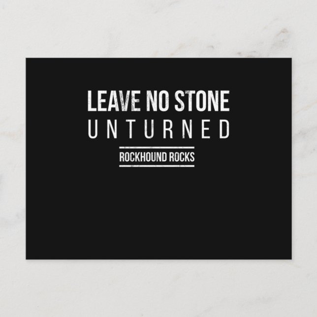 Funny Rockhounds Rockhounding Rock Hound Idiom Gif Postkarte (Vorderseite)