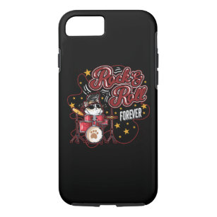 Funny Rock'n'Roll Forever Cool Drummer Cat Case-Mate iPhone Hülle