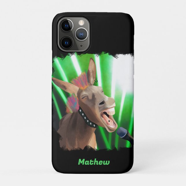 Funny Rockstar Donkey Case-Mate iPhone Hülle (Rückseite)
