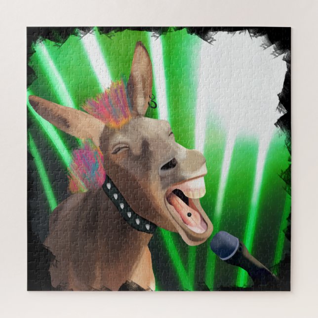 Funny Rockstar Donkey Puzzle (Vertikal)
