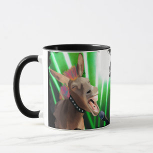 Funny Rockstar Donkey Tasse