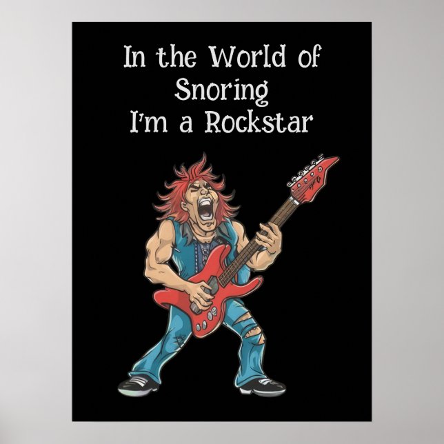 Funny Rockstar Poster (Vorne)