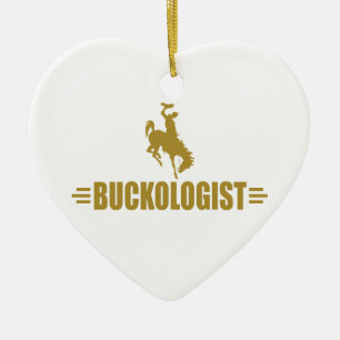 Funny Rodeo Bug Bronco Keramik Ornament