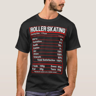 Funny Roller Skaten Nutrition Fakten Skater T-Shirt