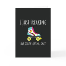 Funny Roller Skating Cards Skate Skater Humor