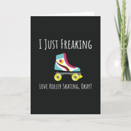 Funny Roller Skating Cards Skate Skater Humor Karte