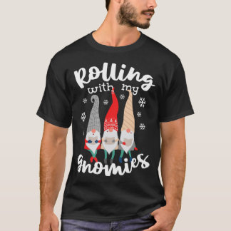 Funny Rolling mit meinen Gnomen Weihnachtsgnomen T T-Shirt