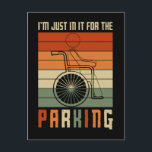 Funny Rollstuhl-Sprichwort Postkarte<br><div class="desc">Funny Rollstuhl Sprichwort. Rollstuhlfahrer-Handicap-Quotes.</div>