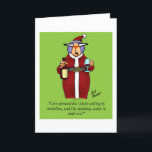 Funny Romantic Christmas Humor Greeting Card Feiertagskarte<br><div class="desc">Frohe Weihnachten! Wunderbar lustige und leicht sarkastische Karikaturenfiguren in unglaublich witzig Situationen, die jedem ein Lächeln ins Gesicht bringen. Grosser Spaß für die wunderbar lustigen, leicht sarkastischen Charaktere, die Sie kennen! Genießen Sie das Lachen mit dieser unglaublich witzig Weihnachts-Spaß-Grußkarte des Karikaturisten Bill Abbott; lachen Sie mit Ihren besten Wünschen und...</div>