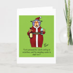 Funny Romantic Christmas Humor Greeting Card Feiertagskarte<br><div class="desc">Frohe Weihnachten! Wunderbar lustige und leicht sarkastische Karikaturenfiguren in unglaublich witzig Situationen, die jedem ein Lächeln ins Gesicht bringen. Grosser Spaß für die wunderbar lustigen, leicht sarkastischen Charaktere, die Sie kennen! Genießen Sie das Lachen mit dieser unglaublich witzig Weihnachts-Spaß-Grußkarte des Karikaturisten Bill Abbott; lachen Sie mit Ihren besten Wünschen und...</div>