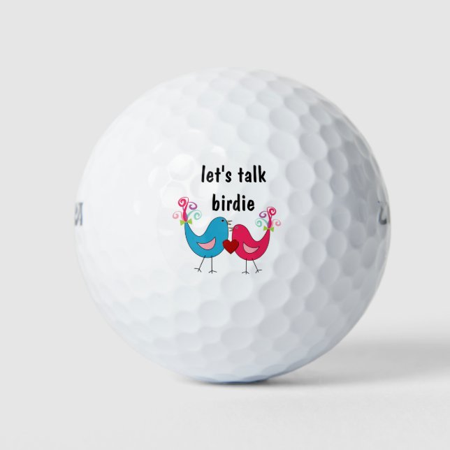 Funny Romantic Golf Balls Golfball (Vorderseite)