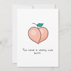 Funny Romantic Hintern Card - Valentinstag Card Feiertagskarte