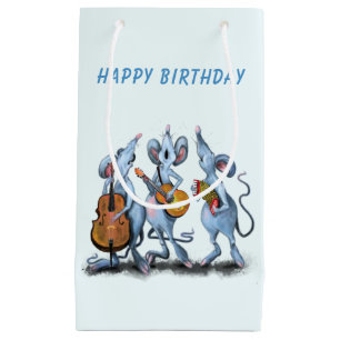 Funny Romantic Mouse Band - Herzlichen Glückwunsch Kleine Geschenktüte