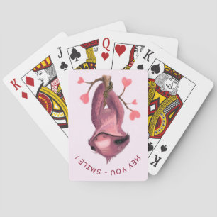 Funny Romantic Sloth Smile Playing Cards Spielkarten