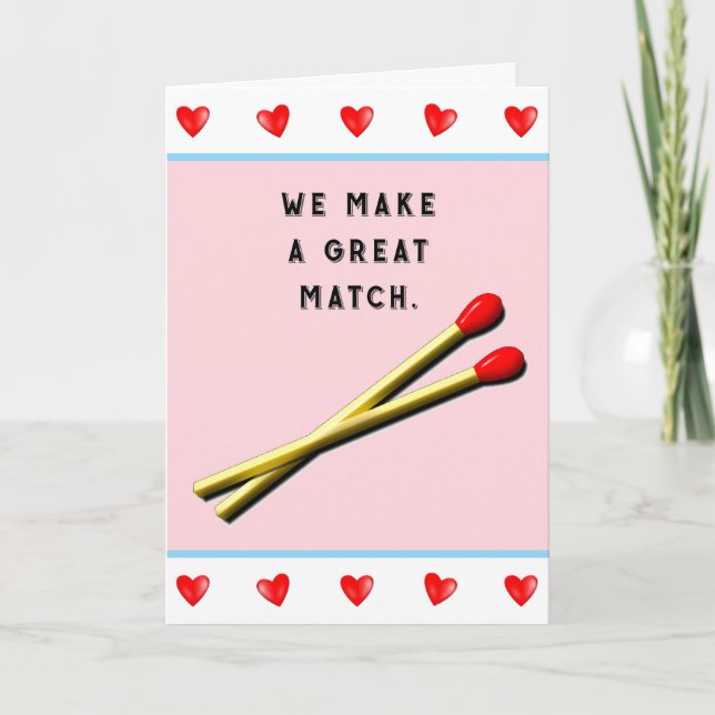 Funny Romantic Valentine Feiertagskarte (Vorderseite)