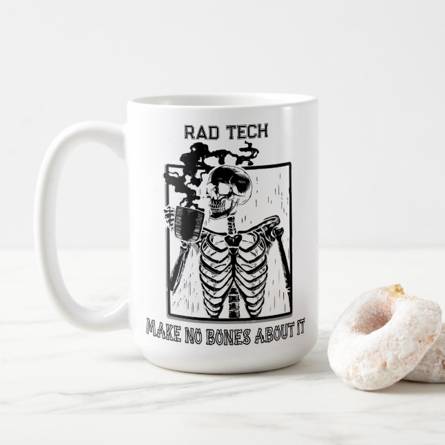Funny Röntgen Anpassbare medizinische Arbeit Krass Kaffeetasse (Mit Donut)