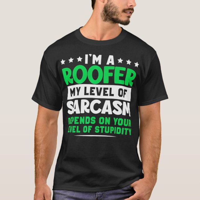 Funny Roofer Design Premium _3 T-Shirt (Vorderseite)