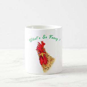 Funny Rooster Coffee Tasse - Spielbares Geschenk