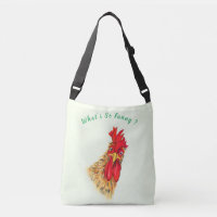 Funny Rooster Crossbody Bag - Benutzerdefinierter