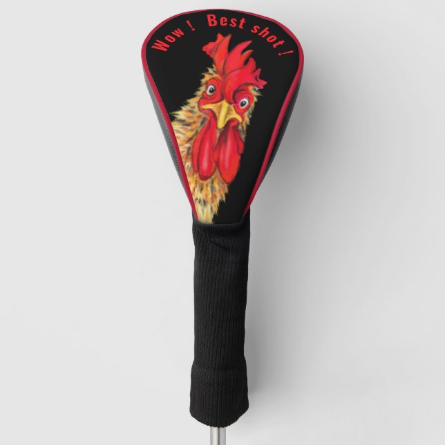 Funny Rooster Golf Head Cover - Benutzerdefinierte Headcover (Vorderseite)