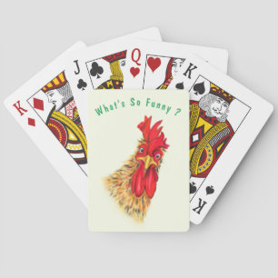 Funny Rooster Playing Cards - Benutzerdefinierter  Spielkarten