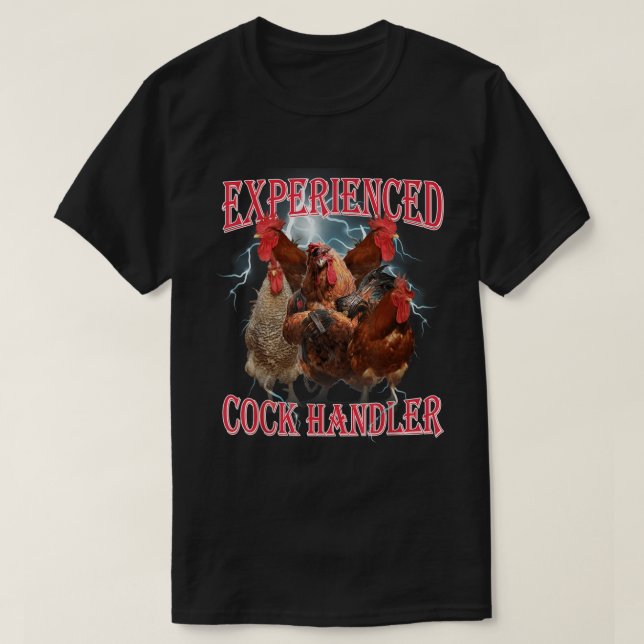 Funny Rooster Squad Chicken Farmer Shirt (Design vorne)